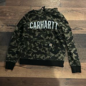 WOMENS CARHARTT CAMO SWEATSHIRT